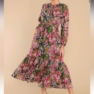 NWOT Olivia James the Label Maeve Dress in Peony